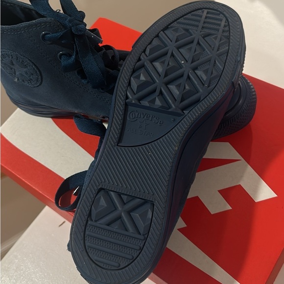 Mens High Top Suede Blue Converse Size 5 - Picture 4 of 4